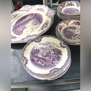 China purple Johnson brothers, England